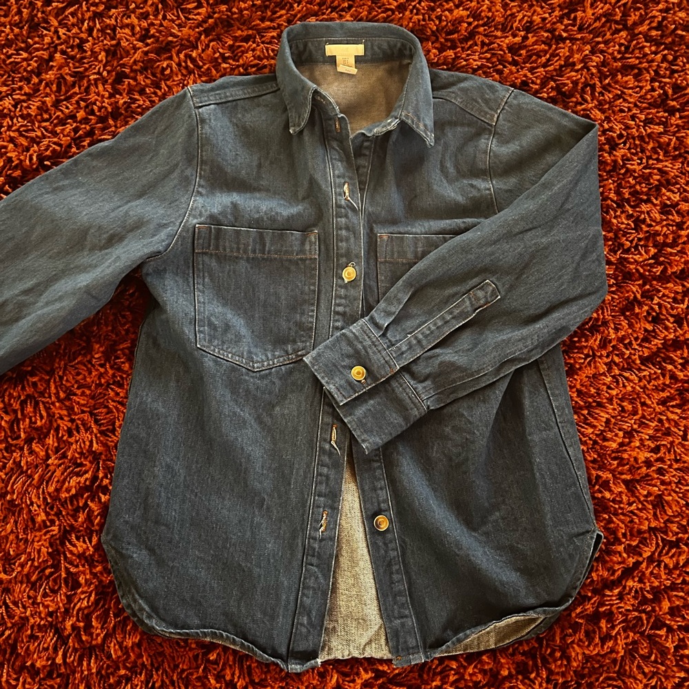 H&M Oversized Jean Shirt